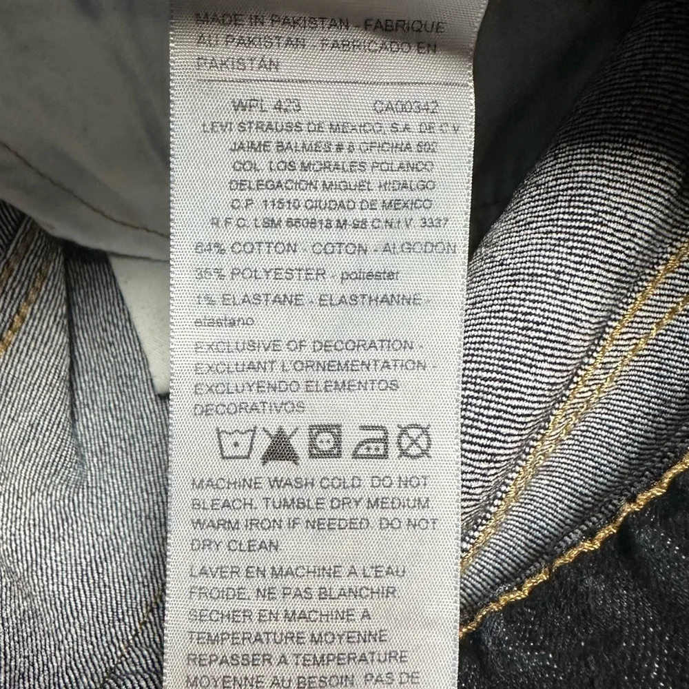 Denizen From Levi’s 218 Straight Fit Dark Wash Jeans 30 X 30